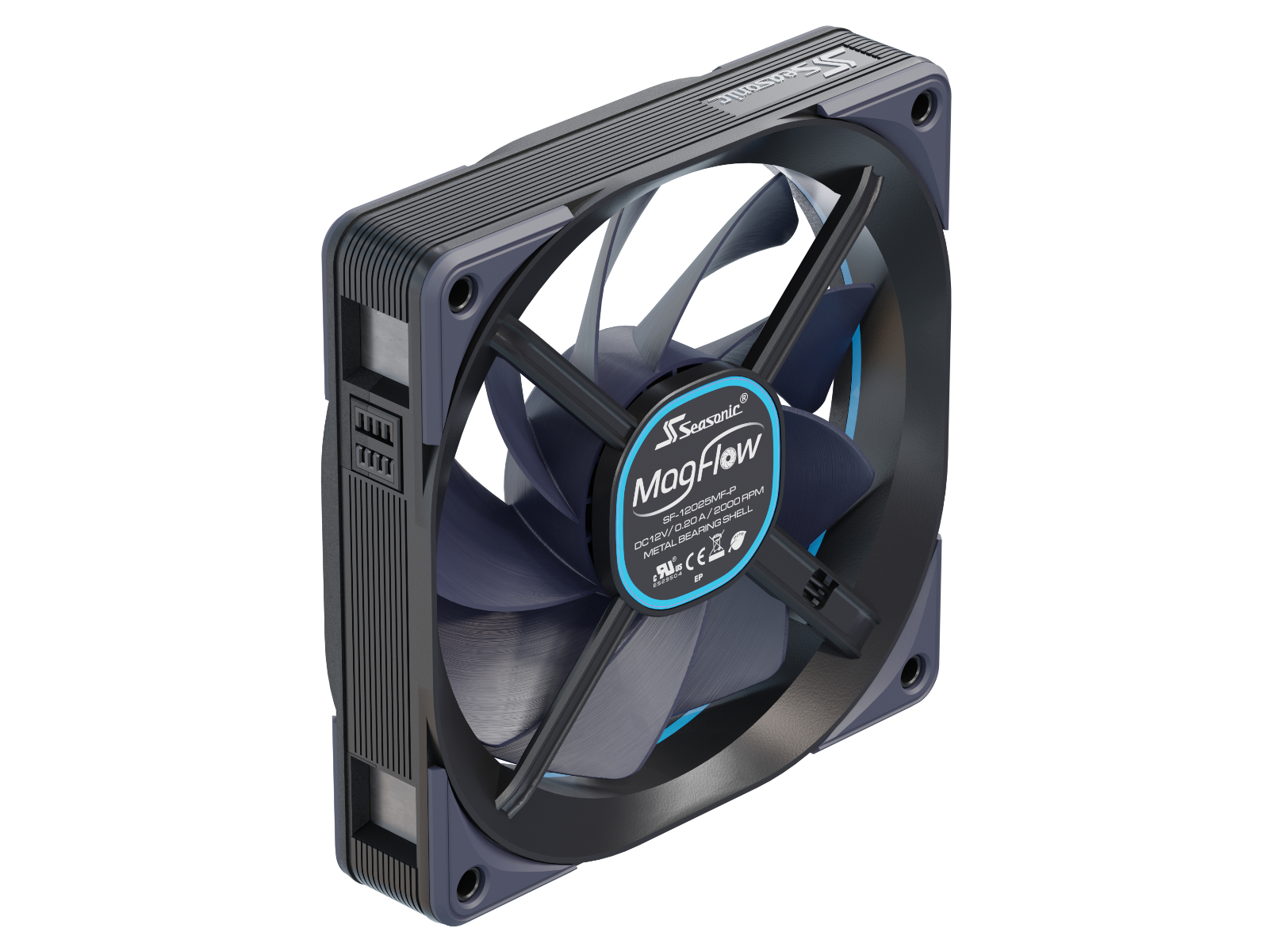 Image of Seasonic MagFlow 1-Fan Kit Computer case 12 cm Black 1 pc(s)