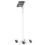 Compulocks iPad Pro M4 & M5 13", Apex Enclosure Rolling Cart - Rise Freedom White