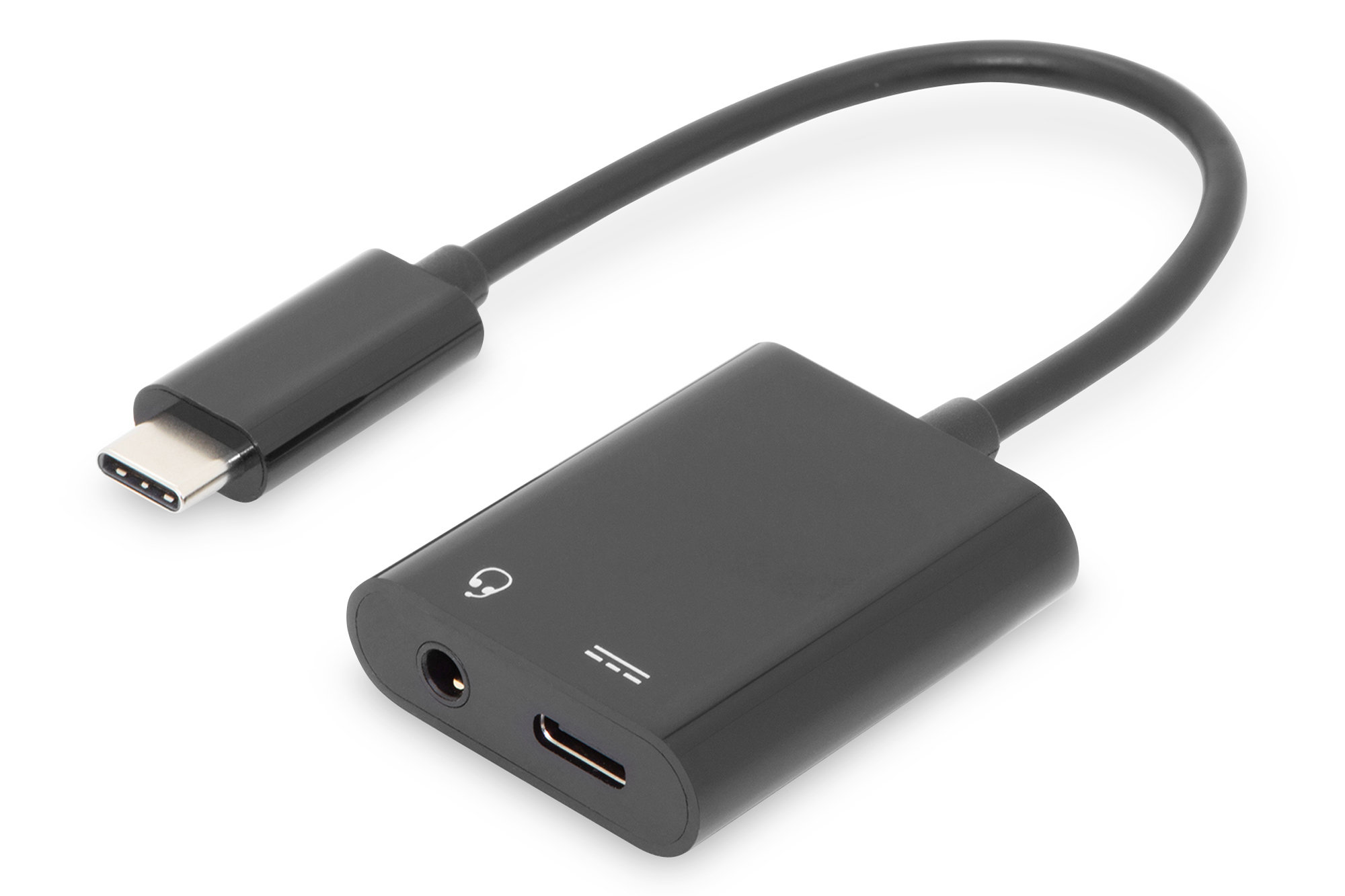 Digitus USB-C adapter / converter, USB-C to USB-C + 3.5mm jack
