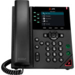 POLY VVX 350 6-Line and PoE-enabled IP phone Black 6 lines LED