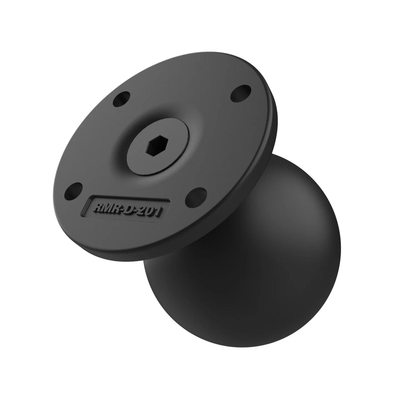 RAM Mounts S Round Base with Steel Reinforced Post - D-Ball (2.25'