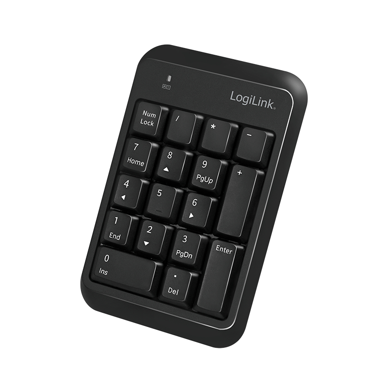 Image of LogiLink ID0201 numeric keypad Notebook Bluetooth Black
