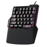 Naceb Technology Atheris teclado Juego USB Inglés Negro