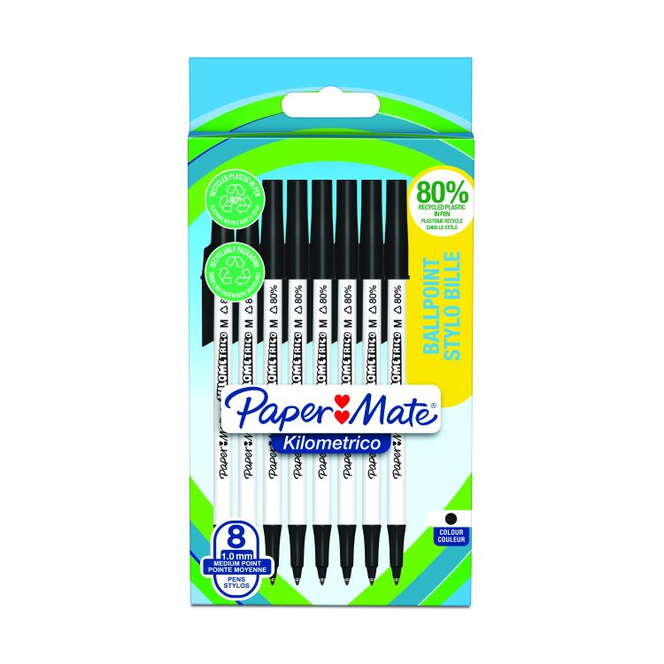 Image of Papermate E KILOMETRICO BALLPT BLK P8