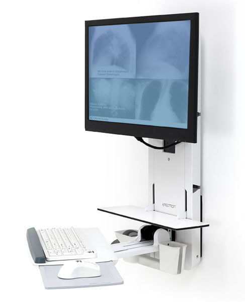 Image of Ergotron 61-080-062 monitor mount / stand White Wall