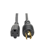 Tripp Lite P025-001 power cable Black 11.8" (0.3 m) NEMA 5-15R NEMA L5-15R