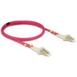 DeLOCK LC - LC, 2m fibre optic cable Violet