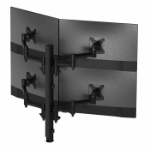 Atdec AWMS-4-4675-H-B monitor mount / stand 81.3 cm (32") Black Desk