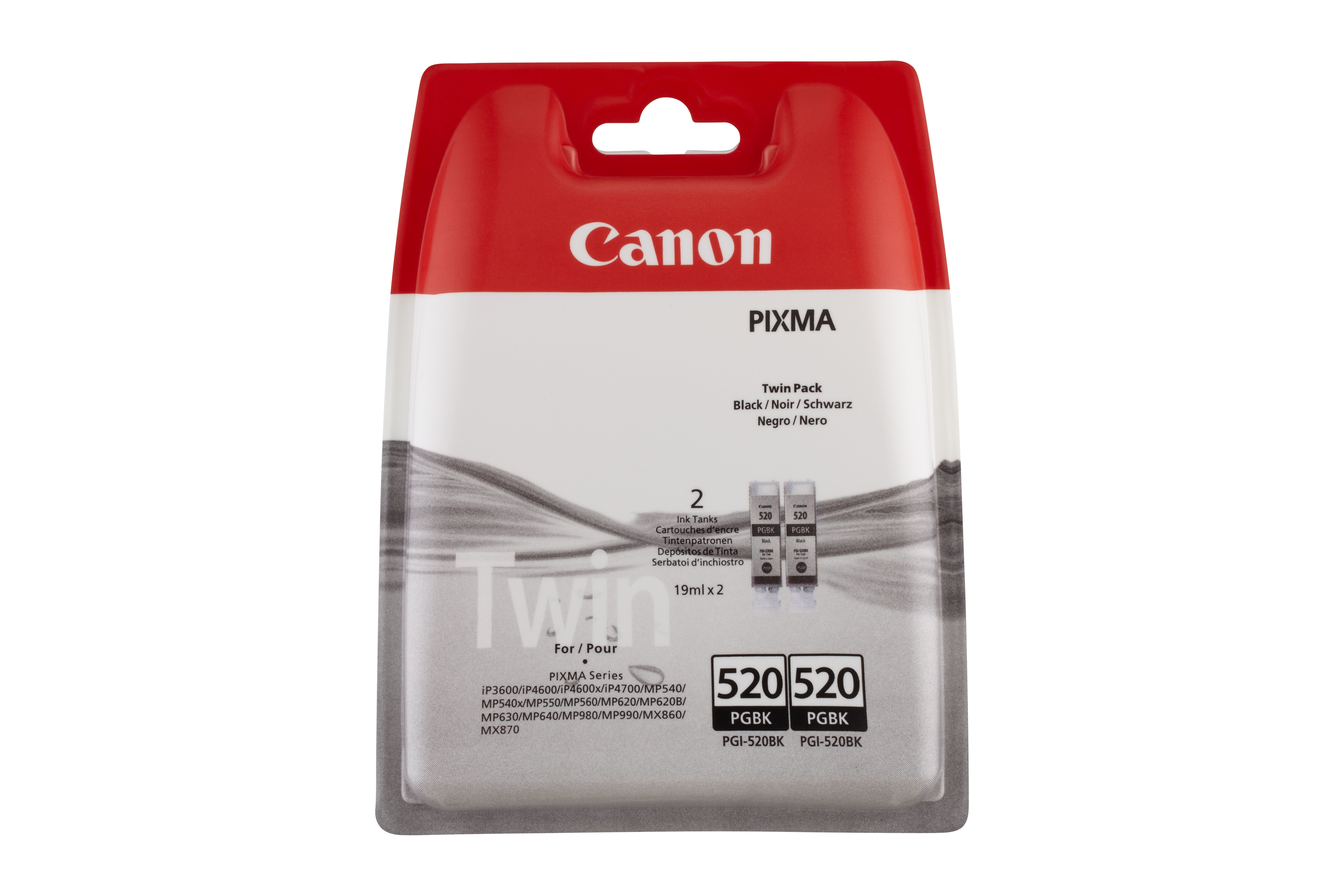 Image of Canon 2932B012/PGI-520PGBK Ink cartridge black pigmented twin...