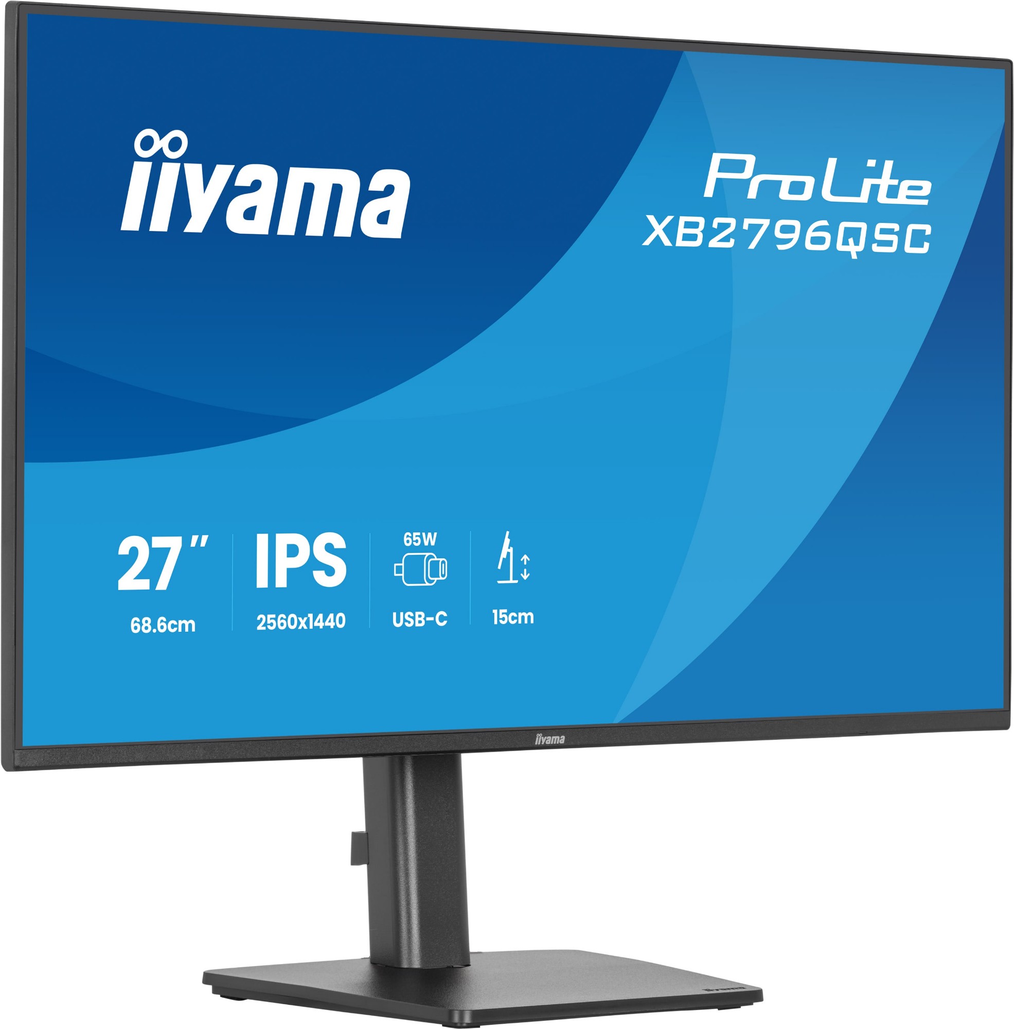 Iiyama Blue/Light Prolite Xb2796qsc-B1 Computer Monitor 68.6 Cm (27") 2560 X