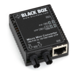 Black Box LMC401AE netwerk media converter 100 Mbit/s 1310 nm Multimode Zwart