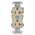 Leviton BR20-I socket-outlet NEMA 5-20R Ivory