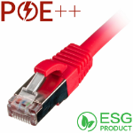 Cablenet 3m Cat6a RJ45 Red S/FTP LSOH 26AWG Snagless Booted Patch Lead (PK 100)