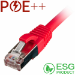 Cablenet 1m Cat6a RJ45 Red S/FTP LSOH 26AWG Snagless Booted Patch Lead (PK 100)
