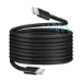 LogiLink USB 2.0 Type-C cable, C/M to C/M, magnetic, 100W, nylon, black, 1.5 m