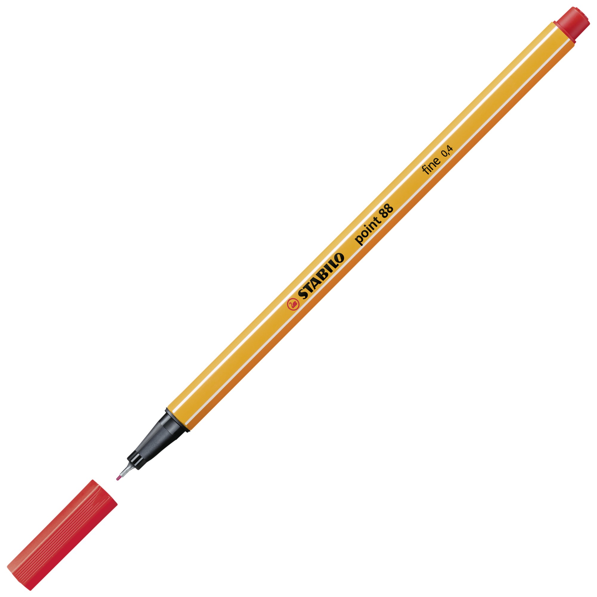 Stabilo Point 88 Fineliner Pen Red (Pack of 10) 88/40