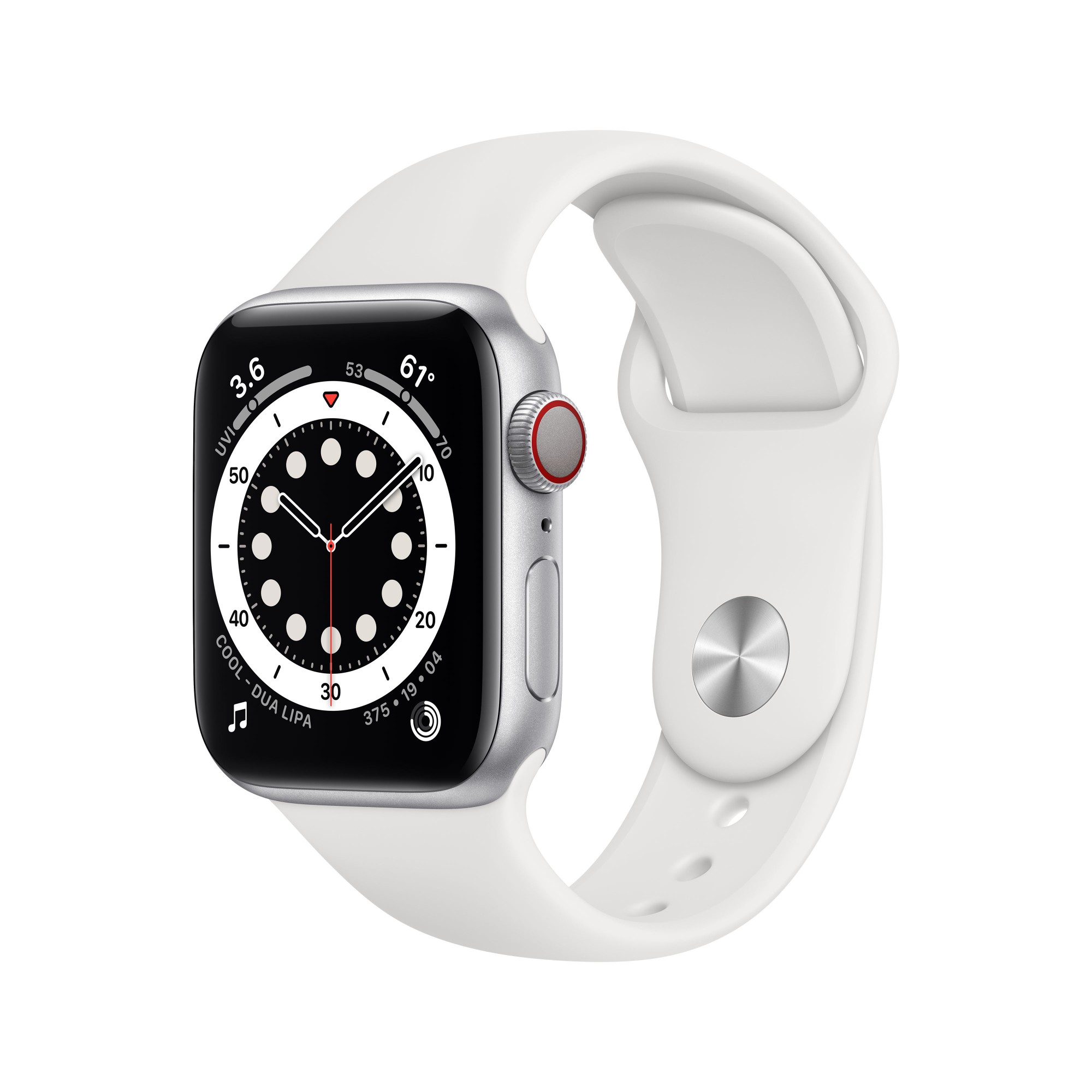 Apple Watch Series 6 OLED 40 mm Silver 4G GPS (satellite)