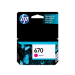 HP Cartucho original de tinta magenta 670 Advantage