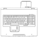 Hewlett Packard Enterprise AG072A teclado USB + PS/2 QWERTY Inglés Plata