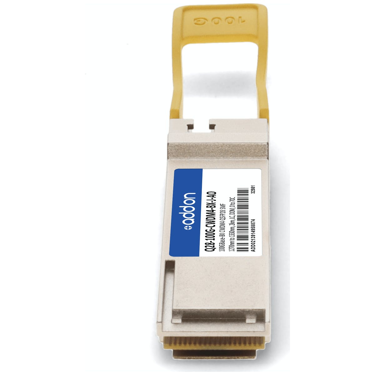 AddOn Networks Q28-100G-CWDM4-BXJAO Compatible 100G QSFP28 2 km TAA Compliant Transceiver