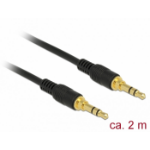 DeLOCK 85549 audio cable 2 m 3.5mm Black