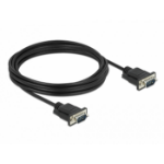 DeLOCK Serial Cable RS-232 D-Sub9 male to male with narrow plug housing 4 m