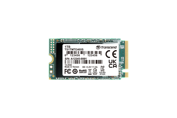 Image of Transcend PCIe SSD 400S M.2 1000 GB PCI Express 3D NAND NVMe