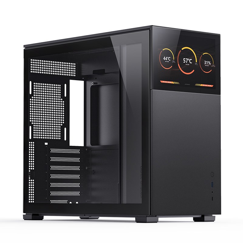 JNB Jonsbo D41 Screen ATX Case, Tempered Glass - black