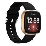 Fitbit EU Product - Versa 3 Silicone watch strap - Black