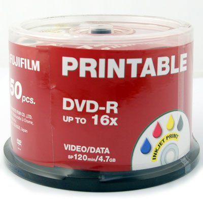 Fujifilm DVD-R Printable 4.7GB 16x 50x Spindle 50 pc(s)