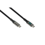 Alcasa 2213-D010S USB cable USB 2.0 1 m USB C Graphite