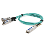 AddOn Networks QSFP-100GB-AOC10M-N-AO InfiniBand/fibre optic cable 10 m QSFP28 AOC Aqua colour