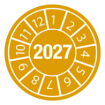 Brady DATE INSPECTION LBLS B-429 2027 - DIA 15 self-adhesive label Round Permanent Orange, White 40 pc(s)