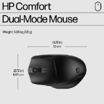 HP 685 Comfort Dual-Mode Keyboard and Mouse Combo