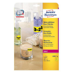 Avery L6004-25 self-adhesive label Rounded rectangle Permanent Yellow 675 pc(s)