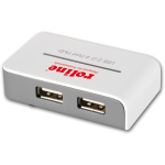 ROLINE USB 2.0 Hub Grijs, Wit