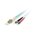 Equip LC/ST Fiber Optic Patch Cable, OM3, 15m
