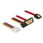 DeLOCK 85231 SATA cable 0.3 m SATA 7-pin + Molex (4-pin) SATA 22-pin Black