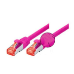 Tecline 3m Cat6 S/FTP networking cable Magenta S/FTP (S-STP)
