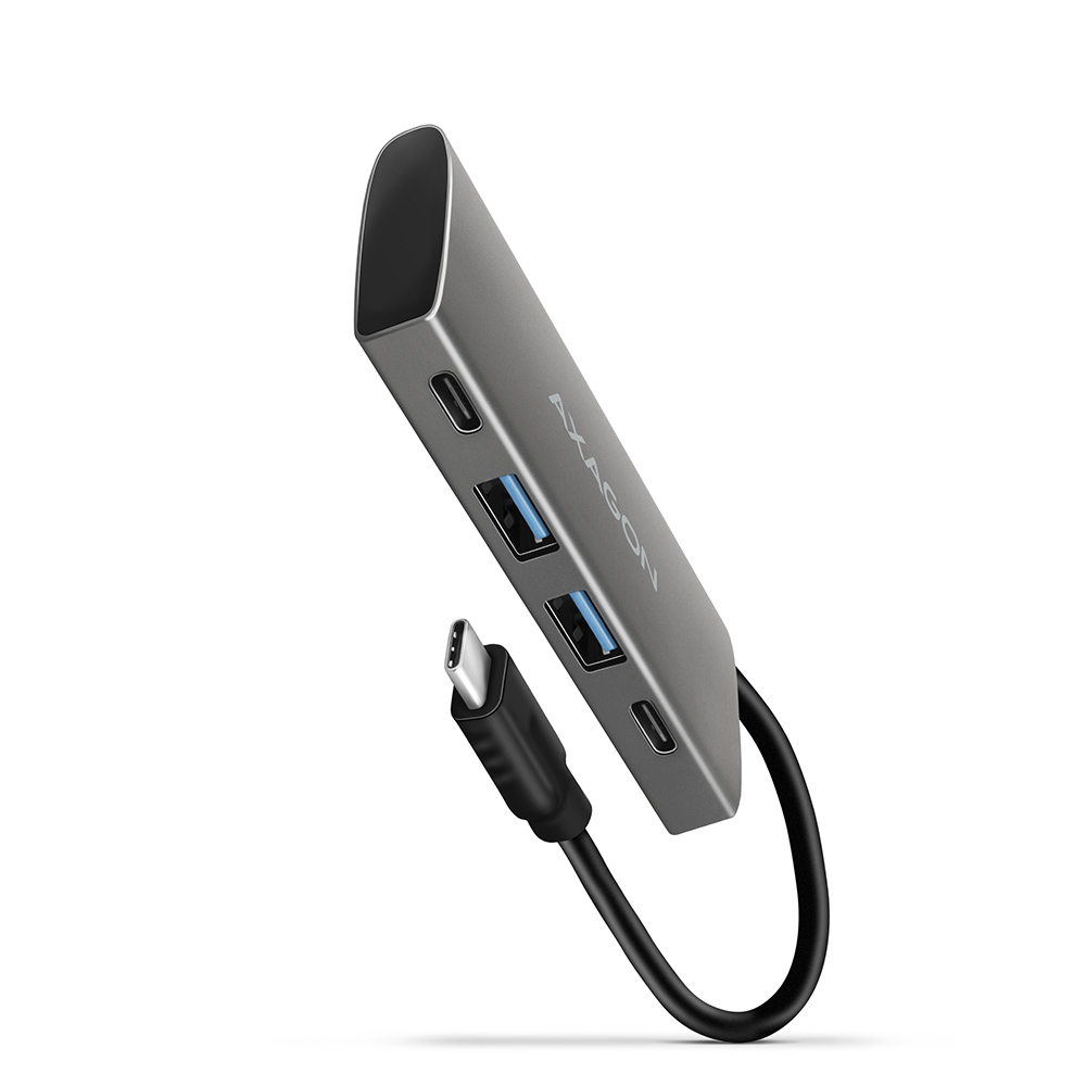 Axagon HMC-4G2 USB 3.2 Gen 2 10 Gbps hub. 2x USB-A. 2x USB-C. 13cm USB
