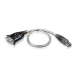 ACTi PIOC-0200 serial cable Black, Silver USB Type-A DB-9