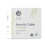 Global Cable Global 7 Core Security Cable 14/0.20 Shielded 250m | Grey