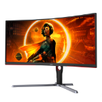 AOC G3 CU34G3S LED display 86.4 cm (34") 3440 x 1440 pixels Wide Quad HD Black, Red
