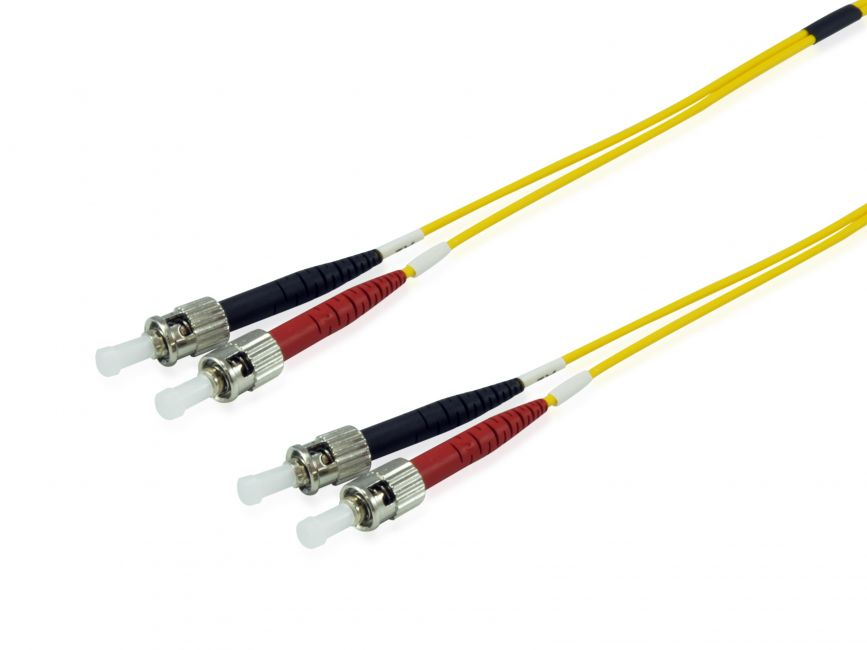 Image of Equip ST/ST Fiber Optic Patch Cable, OS2, 3m