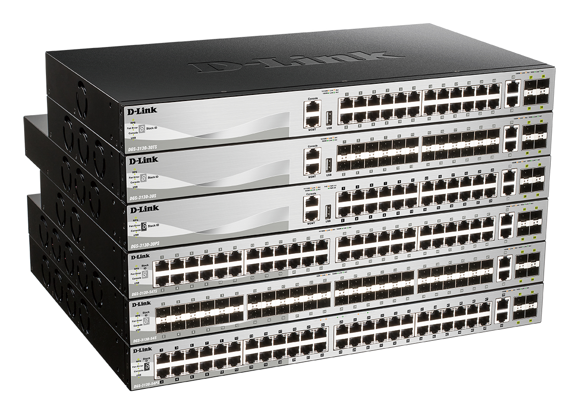 D-Link DGS-3130-30PS/E network switch Managed L3 Gigabit Ethernet (10/