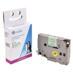 G&G 18771 labelprinter-tape Gold on green TZe