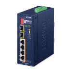 PLANET Netzwerkgeräte Unmanaged Fast Ethernet (10/100) Power over Ethernet (PoE) Blue