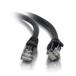 C2G 0.3m Cat5e Booted Unshielded (UTP) Network Patch Cable - Black