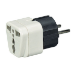 Black Box MC167A power plug adapter Black, White