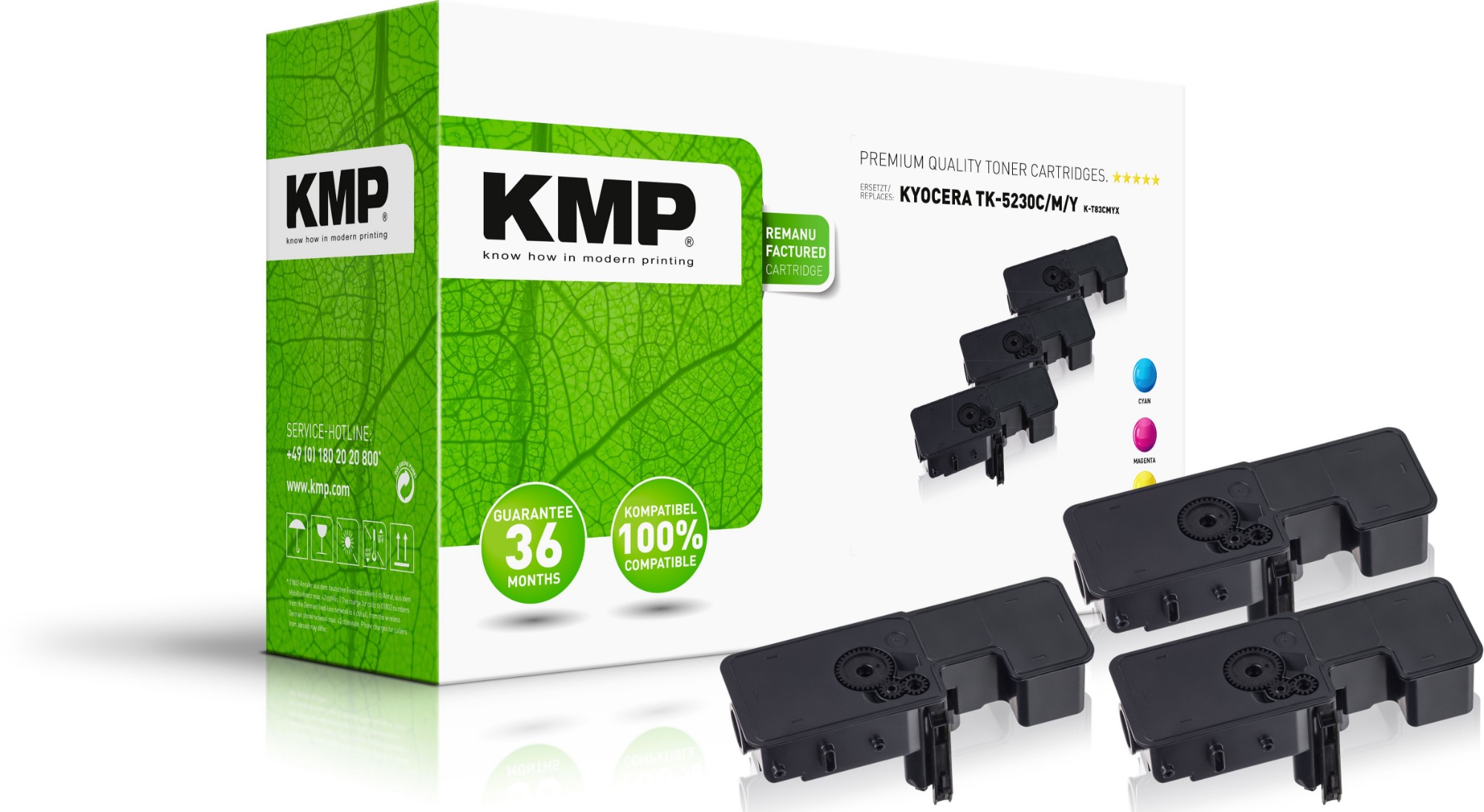 KMP 2911,3030 toner cartridge 3 pc(s) Compatible Cyan, Magenta, Yellow